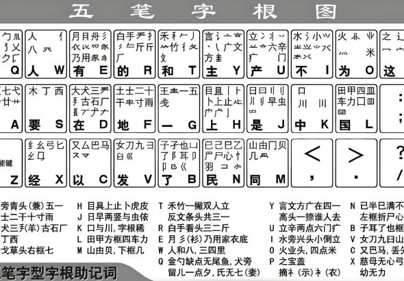 五笔字根图1
